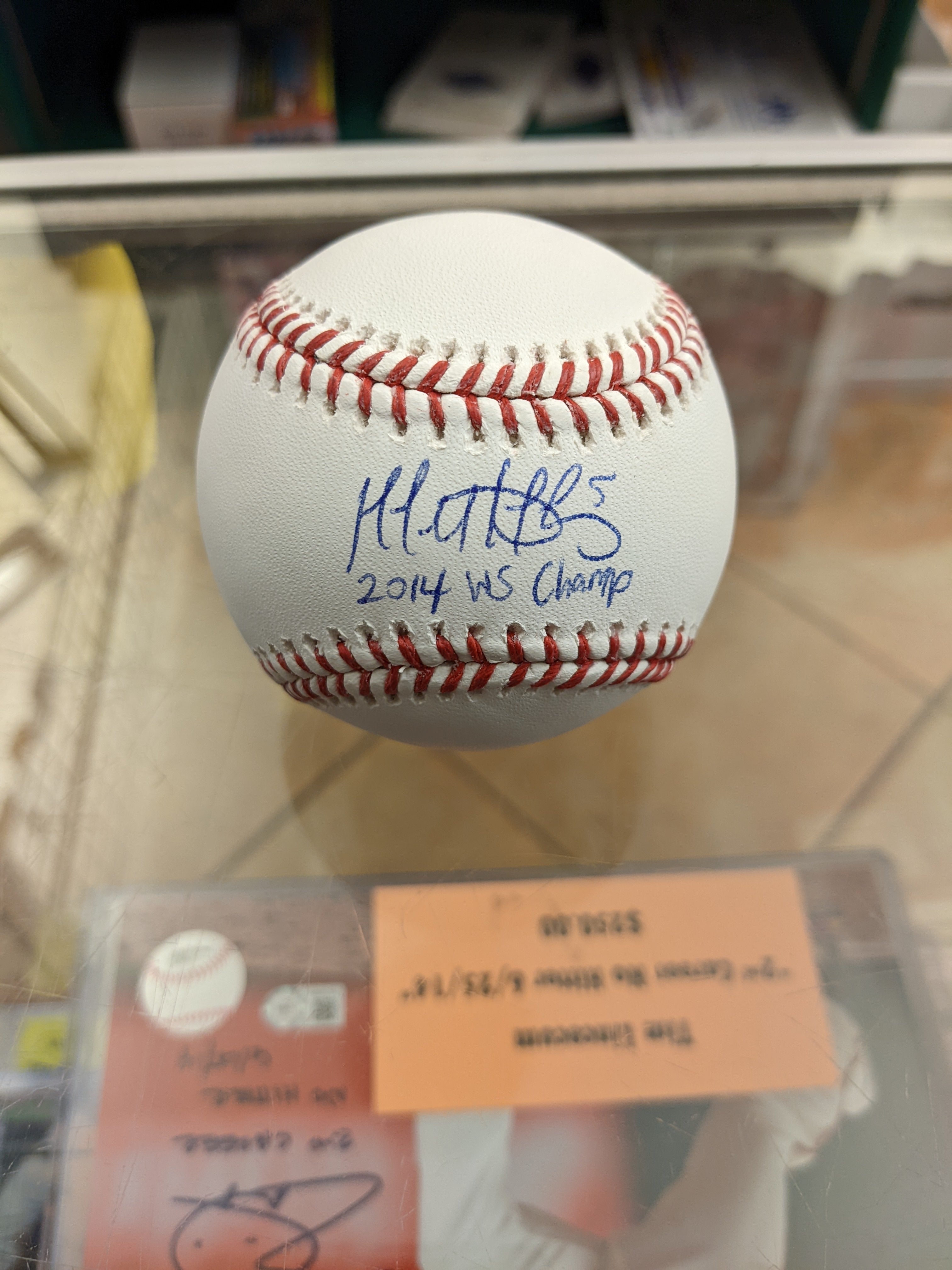 Matt Duffy "2014 WS Champ" San Francisco Giants Autographed Baseball